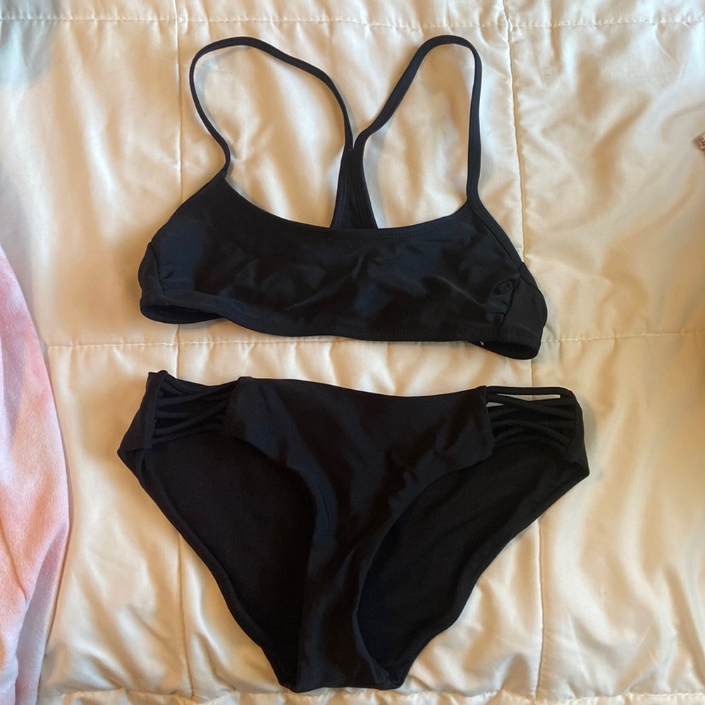Black Swimsuit Set Size Small